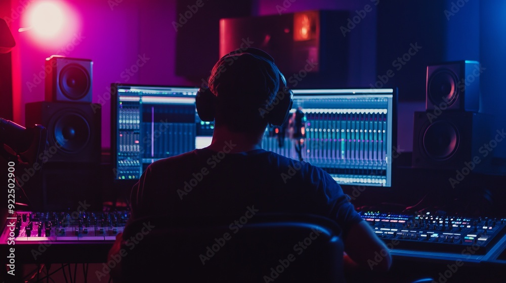 Music Production in a Modern Studio Music Production in a Modern Studio