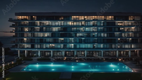 luxury apartment building in the middle of downtown
