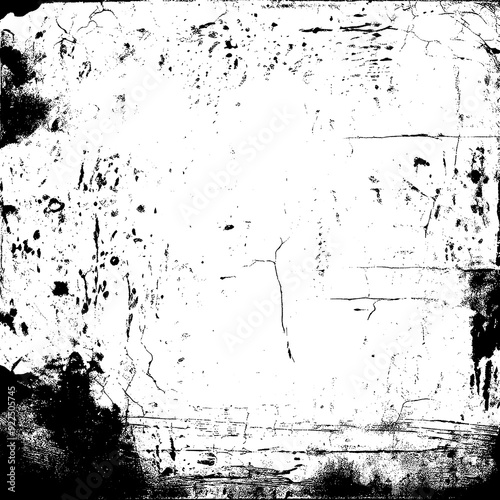 Wallpaper Mural Distressed Black and White Grunge Texture Overlay Torontodigital.ca