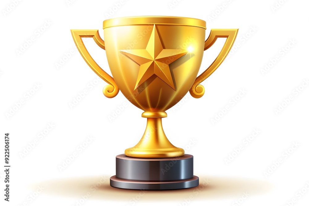 Vector illustration of gold shiny trophy
Vector illustration of gold shiny trophy