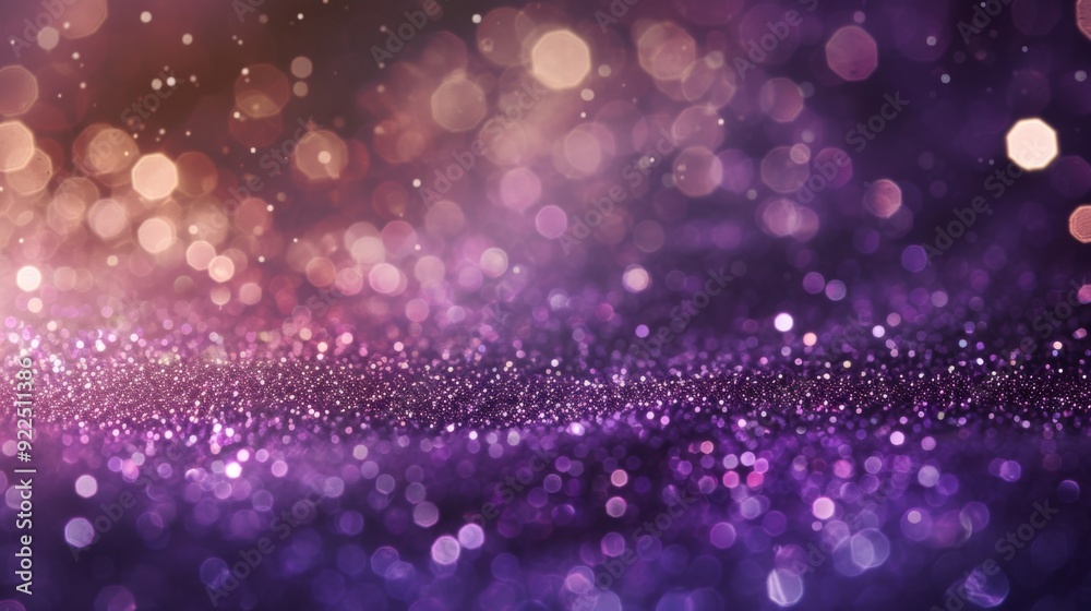 Textured background filled with purple glitter Textured background filled with purple glitter