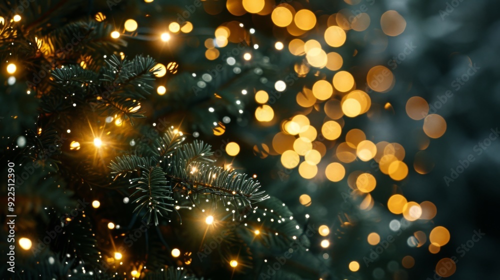 Silver bokeh lights against a dark background Silver bokeh lights against a dark background
