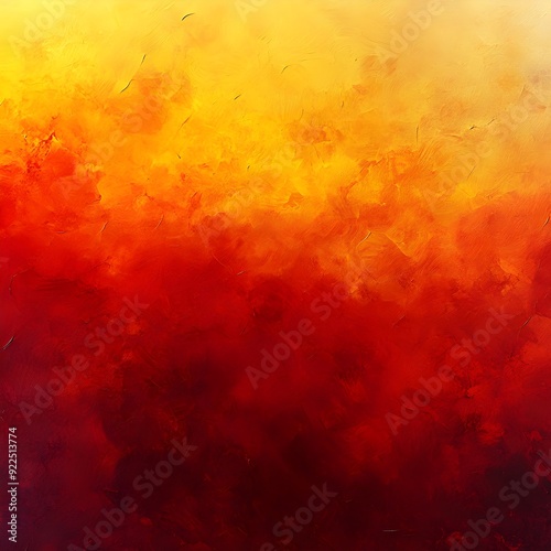 Vibrant Fiery Sunset Gradient Abstract Digital Artwork Landscape