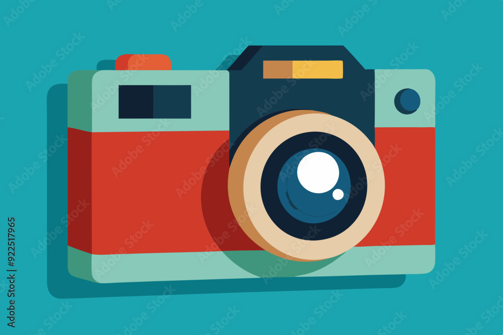 3d render of a classic camera with visible photography 3d render of a classic camera with visible photography