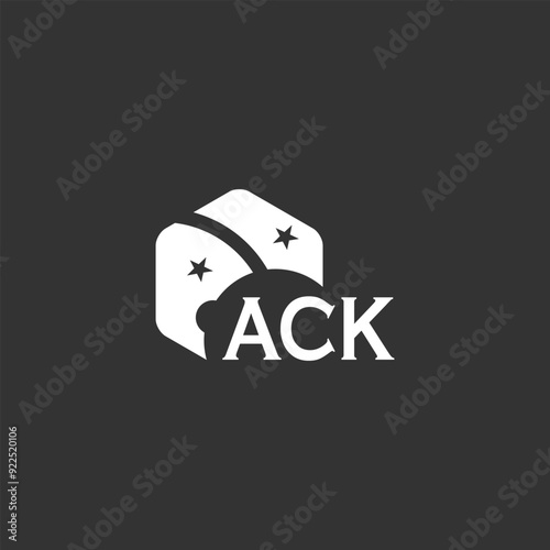 ACK letter logo design on white background. Creative  modern ACK letter logo design. Vector design.