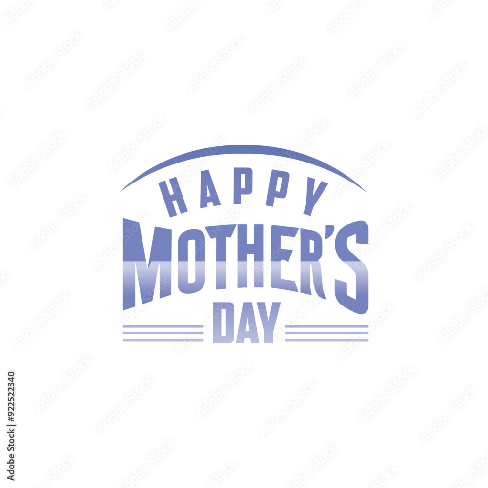 Fototapeta premium Happy mothers day, Happy Mother's Day text with flowers, Mother's day logo, badge, icon. Template for Happy Mother's day,