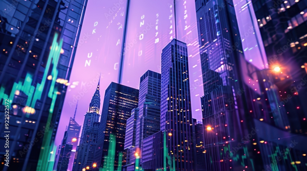 The modern city skyline The modern city skyline