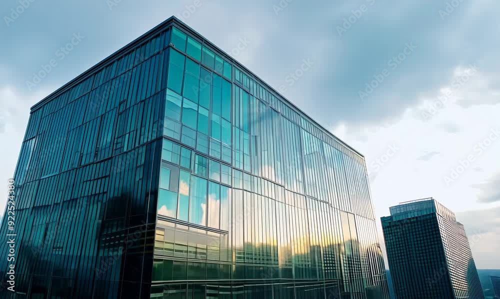 Timelapse of a Modern Building with Sweeping Cloud Reflections Timelapse of a Modern Building with Sweeping Cloud Reflections