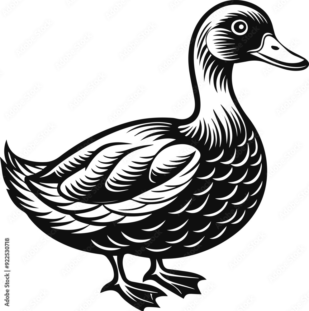illustration of a duck vector silhouette illustration of a duck vector silhouette