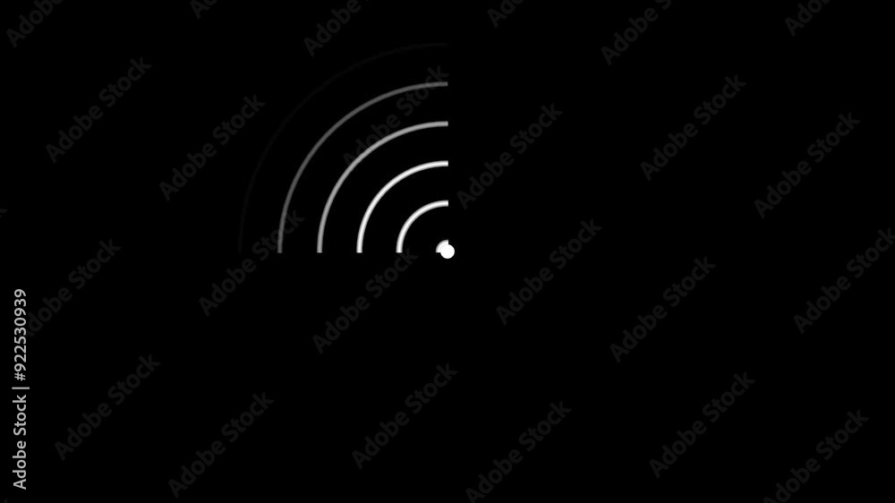 Technology Radio wave WI-FI signal animation background 4k resolution. Technology Radio wave WI-FI signal animation background 4k resolution.