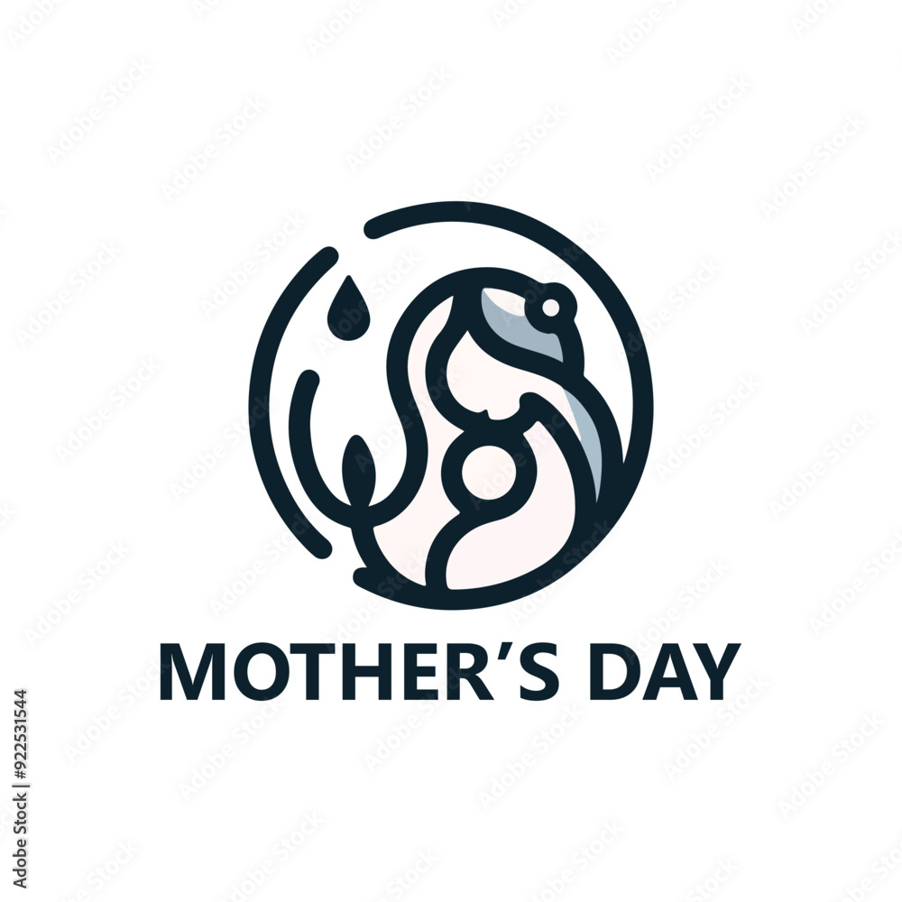 Happy mothers day, Happy Mother's Day text with flowers, Mother's day logo, badge, icon. Template for Happy Mother's day, Happy mothers day, Happy Mother's Day text with flowers, Mother's day logo, badge, icon. Template for Happy Mother's day,