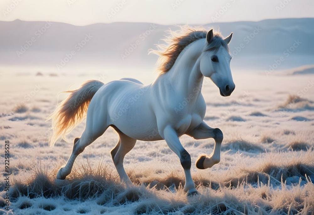 white horse in the field white horse in the field