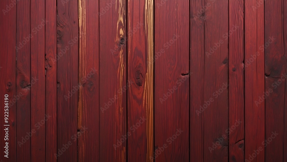 Fototapeta premium Rustikale Holzplanken mit natürlicher Holzmaserung als Hintergrundtextur - Rotbraun & Gold