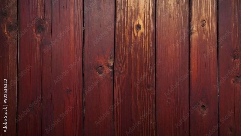 Fototapeta premium Rustikale Holzplanken mit natürlicher Holzmaserung als Hintergrundtextur - Rotbraun & Gold