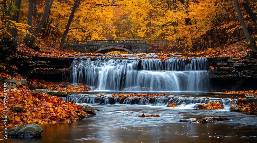 Vibrant Autumn Serenity. Nature's Color Palette at its Finest