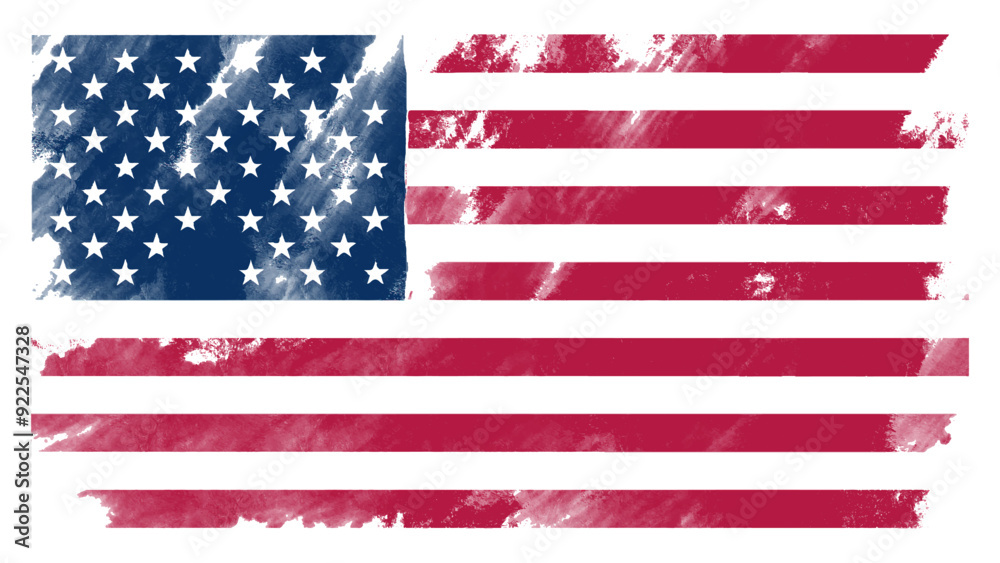 Grunge USA flag. Distressed American flag Grunge USA flag. Distressed American flag