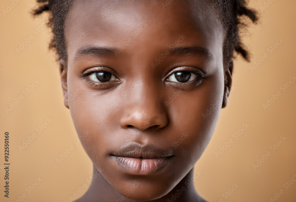 sad teenage black african or afro american girl, close up face portrait, dark hair, age 13-16 sad teenage black african or afro american girl, close up face portrait, dark hair, age 13-16