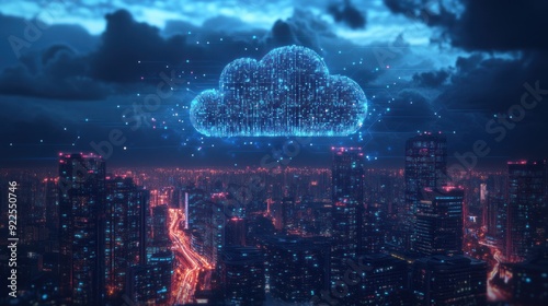 Cloud Computing Over Cityscape