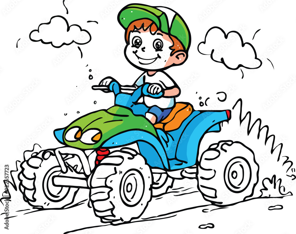 coloring page a simple drawing of baby boy driving vehicle, Coloring book coloring page a simple drawing of baby boy driving vehicle, Coloring book