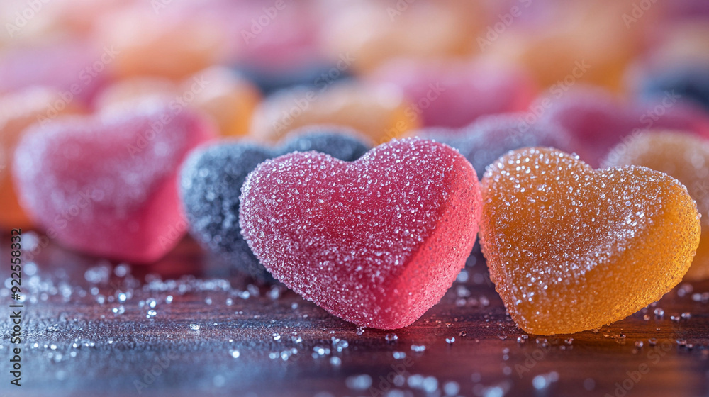 Obraz premium gummy hearts