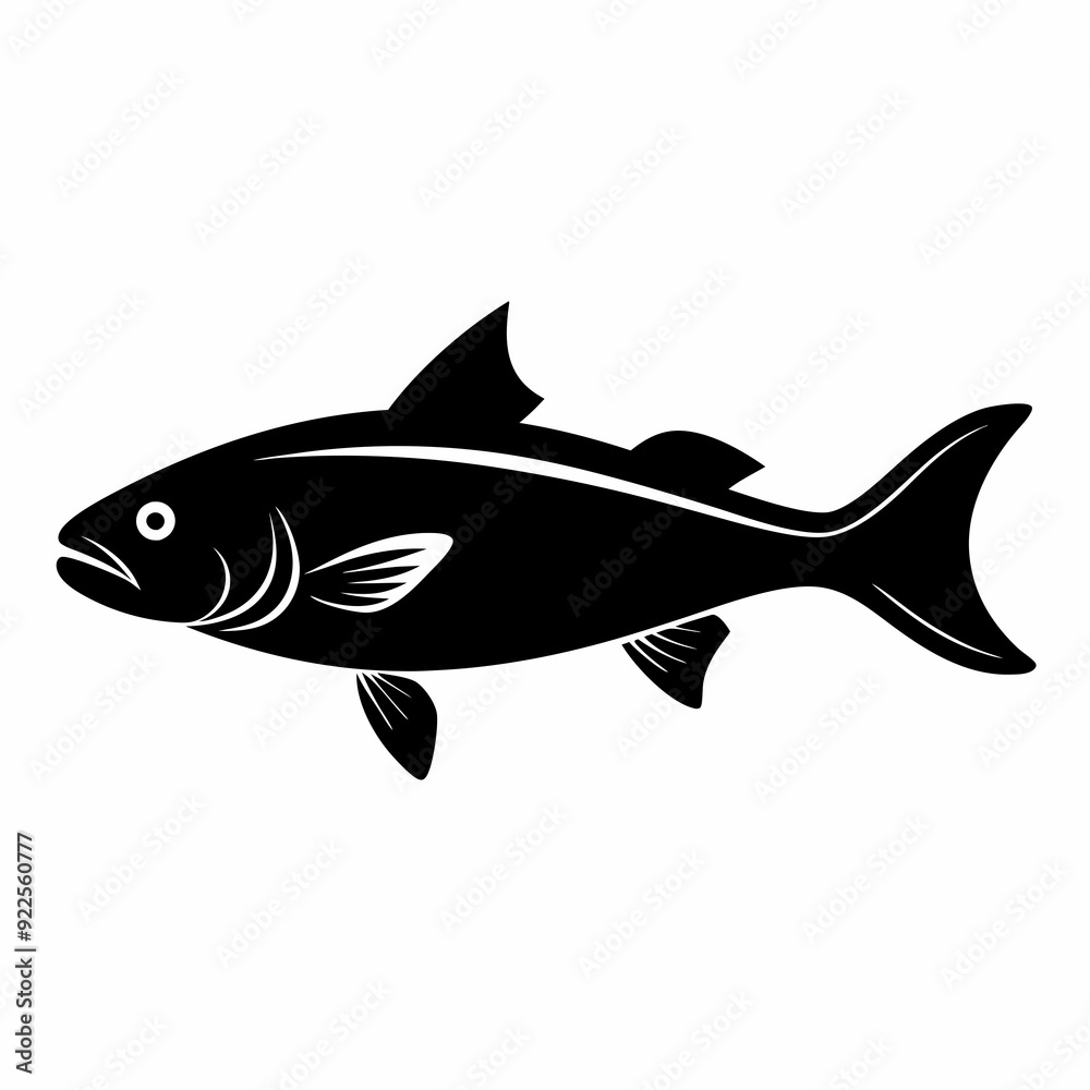 Haddock Black silhouette Haddock Black silhouette