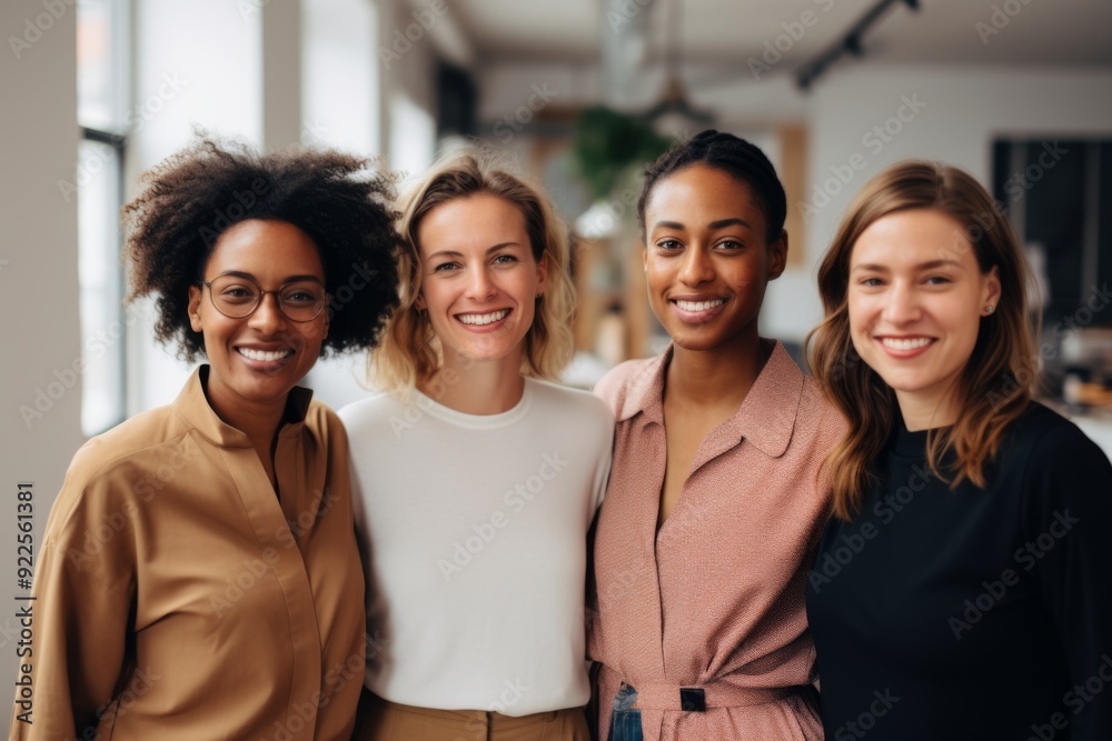 Portrait of diverse businesswomen in modern office Portrait of diverse businesswomen in modern office
