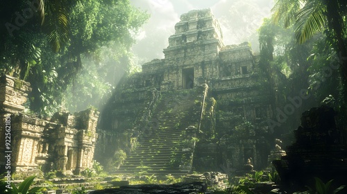 Ancient Ruins in the Jungle.