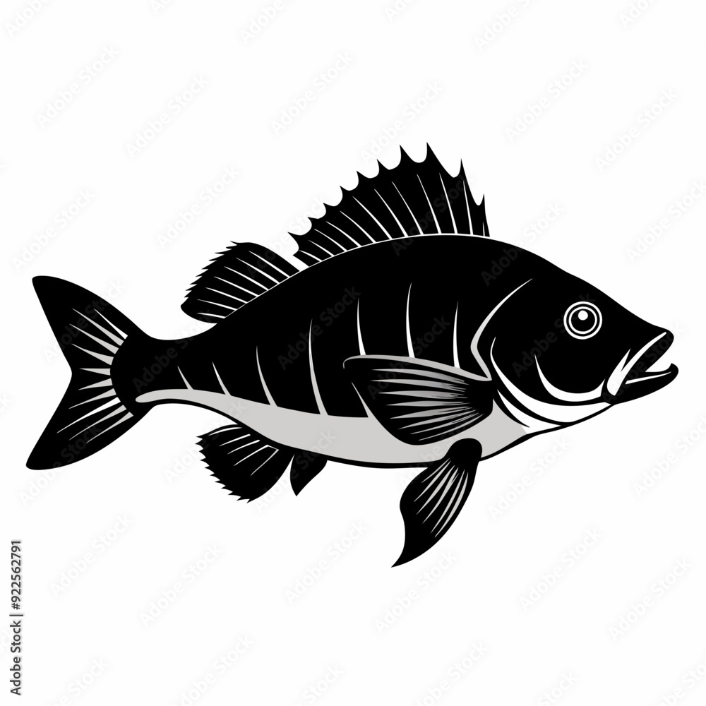 Perch Black silhouette