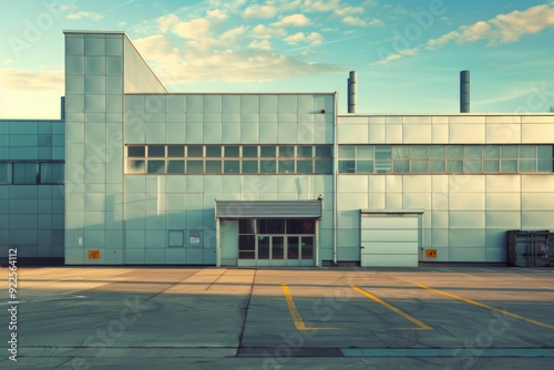 Wallpaper Mural Exterior of a modern factory Torontodigital.ca