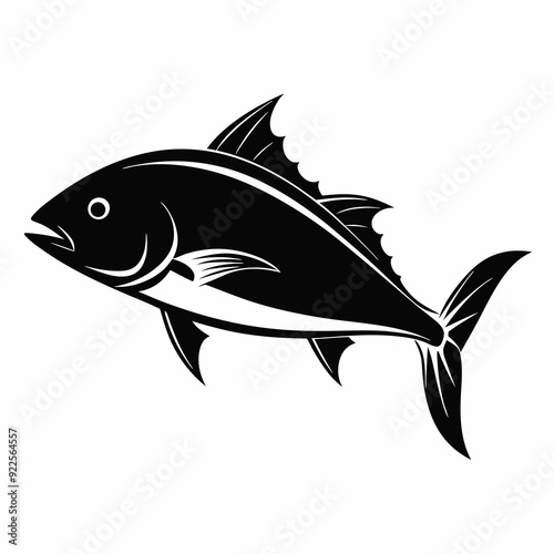 Mahi-mahi Black silhouette