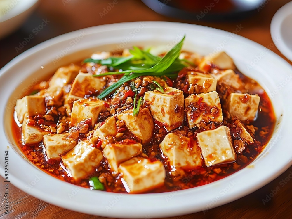 Mapo Tofu. The most popular Chinese dishes. A Sichuan dish consisting of tofu set in a spicy, oily, and numbing sauce, typically containing minced meat, usually pork or beef. Mapo Tofu. The most popular Chinese dishes. A Sichuan dish consisting of tofu set in a spicy, oily, and numbing sauce, typically containing minced meat, usually pork or beef.