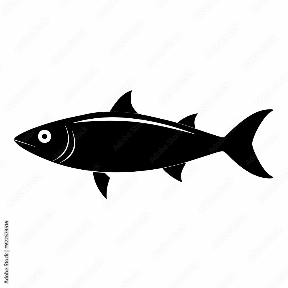 Sardine Black silhouette Sardine Black silhouette