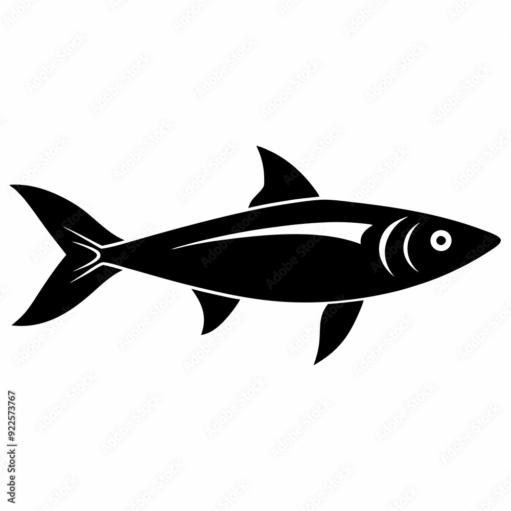Sardine Black silhouette Sardine Black silhouette