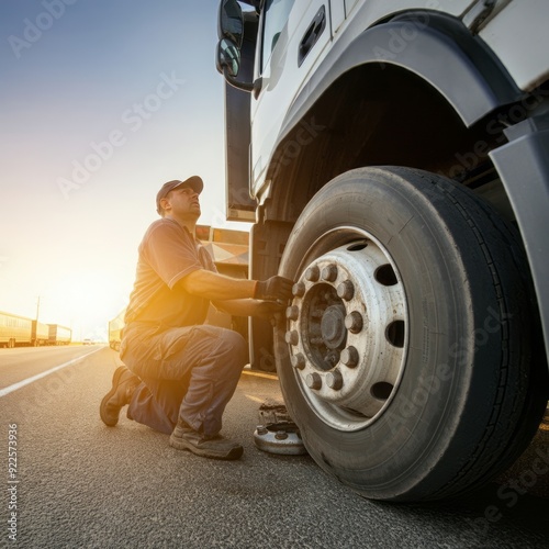 wheel of the truck