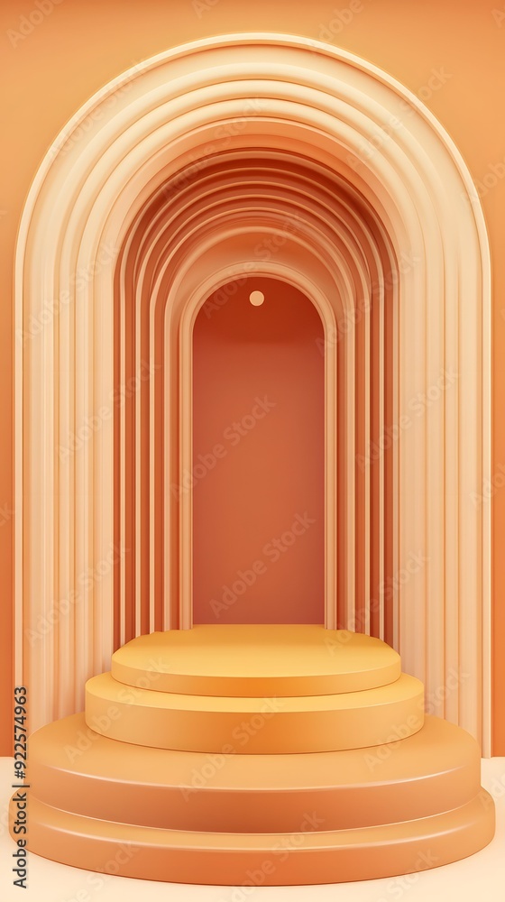 Abstract Archway with Round Platform Abstract Archway with Round Platform