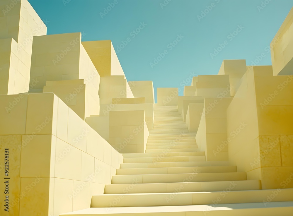 Modern Architecture Stairs Leading to the Sky Modern Architecture Stairs Leading to the Sky