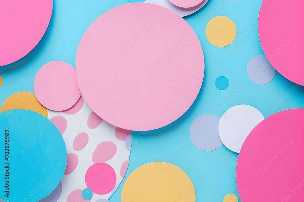 Abstract Colorful Circle Shapes Background Abstract Colorful Circle Shapes Background