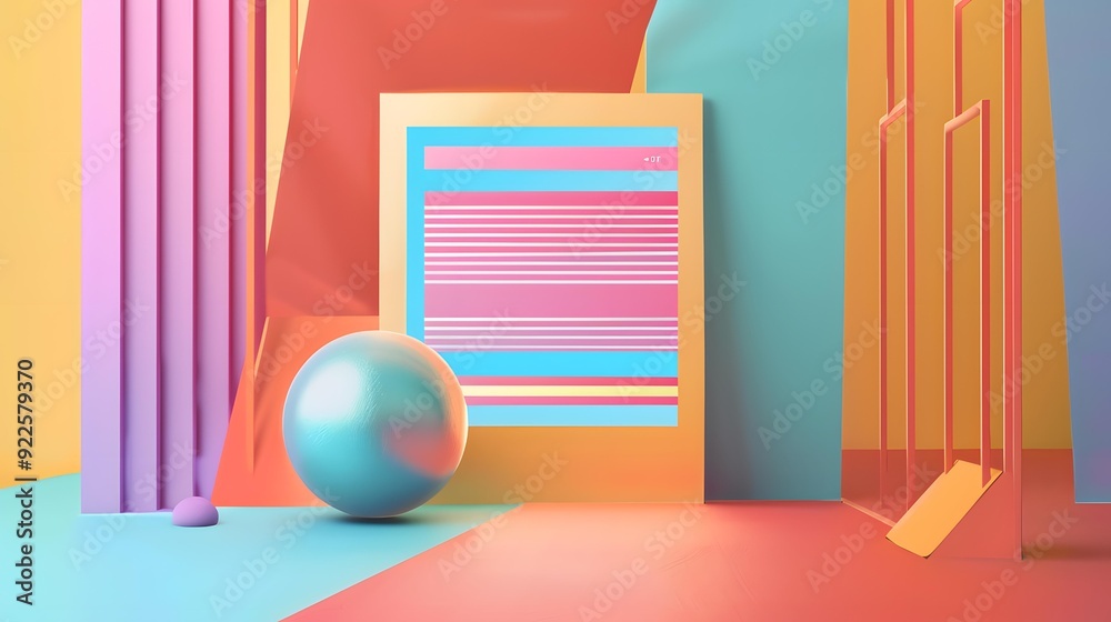 Abstract Colorful Geometric Shapes Background Abstract Colorful Geometric Shapes Background