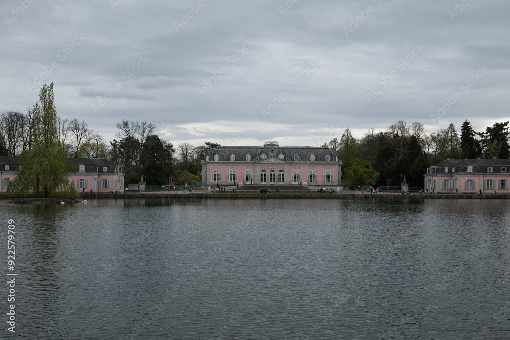 Fototapeta premium View of Benrath Castle in Düsseldorf in Germany.