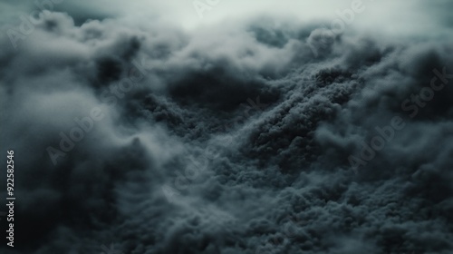 Abstract clouds with glowing particles illustrating direct air capture technology to reduce atmospheric CO2 towards carbon neutrality and sustainable energy transition