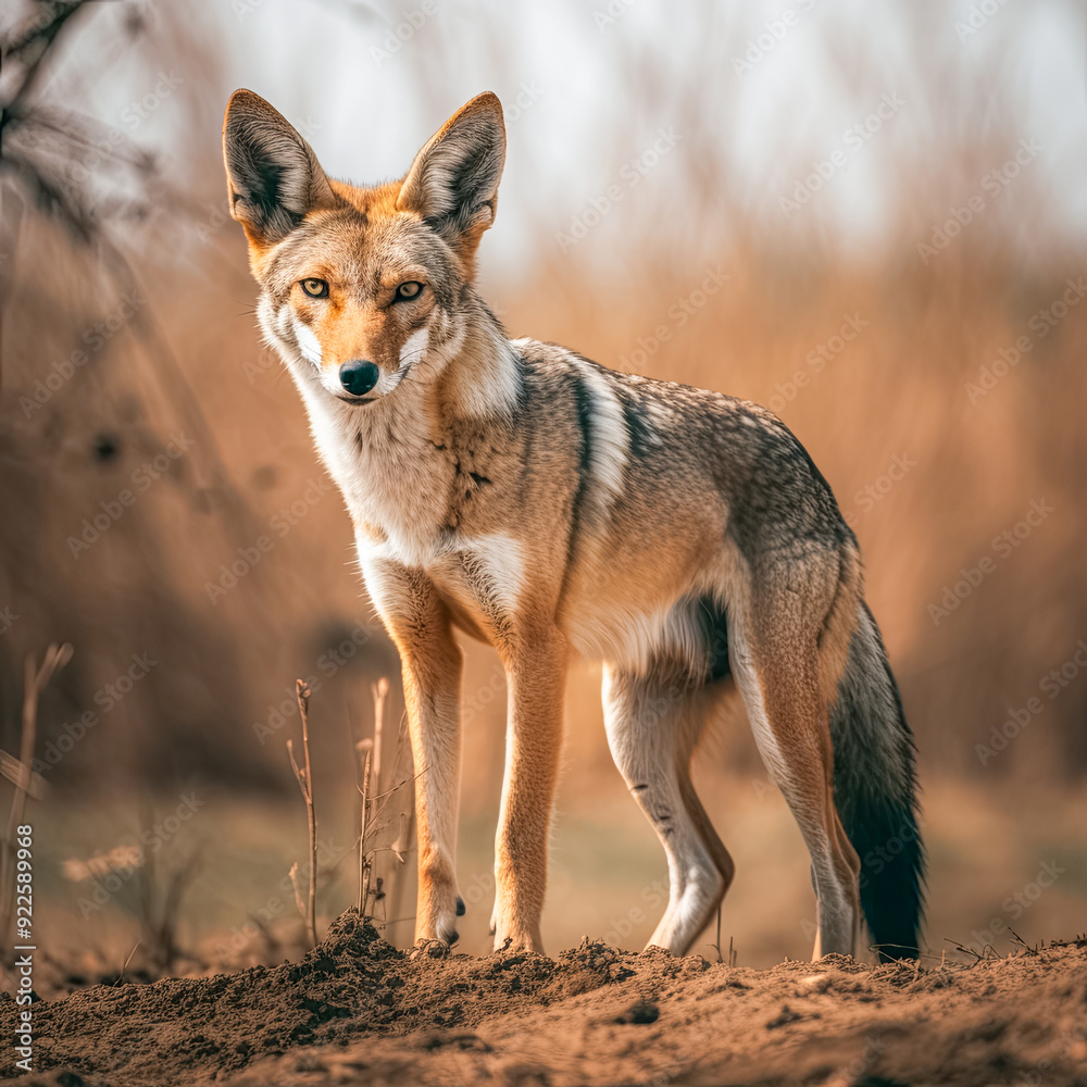 Schakal, Wildhund in freier Natur, Generative AI