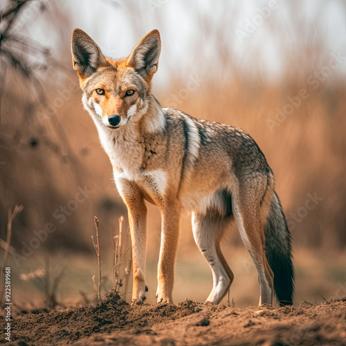 Schakal, Wildhund in freier Natur, Generative AI