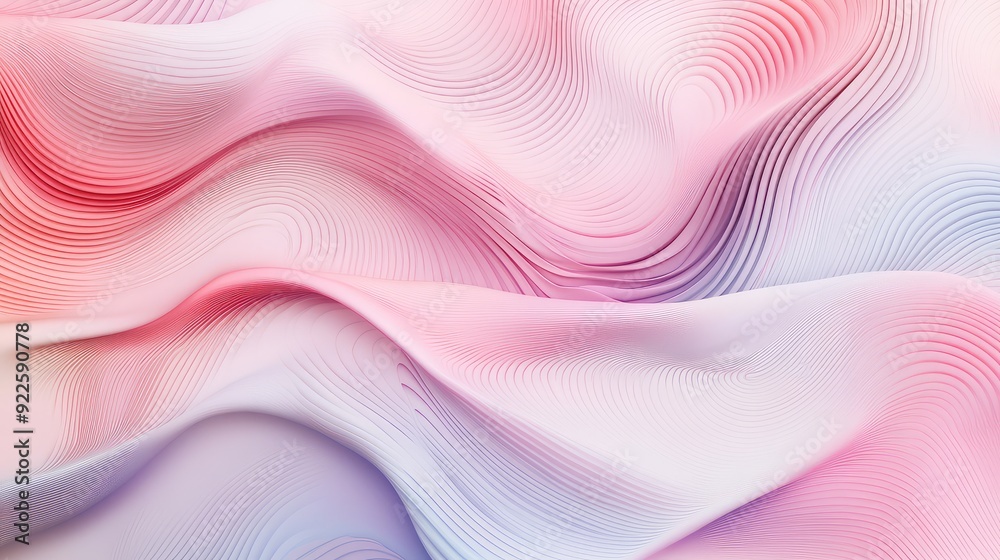 Contemporary sarong pattern with minimalistic lines and soft, gradient colors.