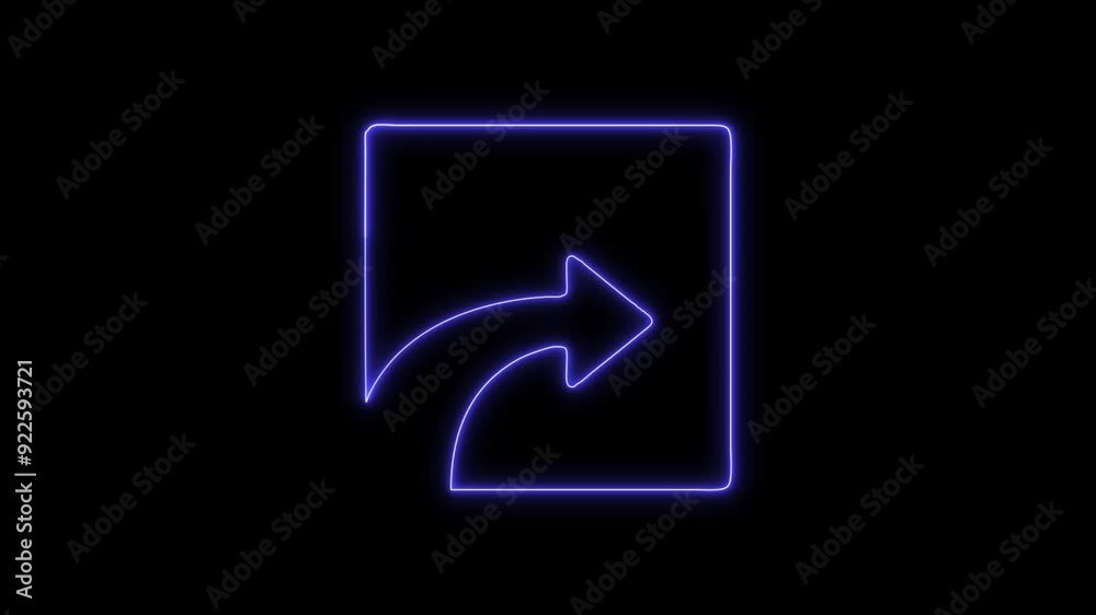 Sharing Files Icon - 4K Animated Design with Linear Symbol on Black Background Sharing Files Icon - 4K Animated Design with Linear Symbol on Black Background