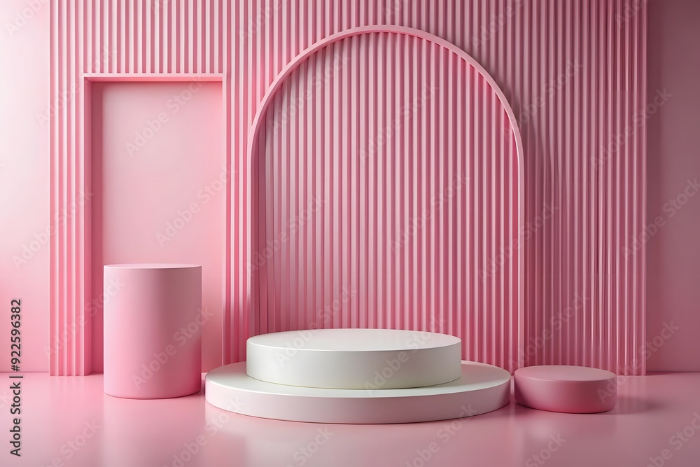 Valentines day background pink color heart shape and stand in pink composition 3d render
Valentines day background pink color heart shape and stand in pink composition 3d render