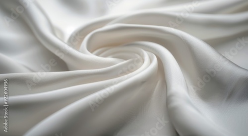 Soft White Fabric Draped Elegantly in Natural Light