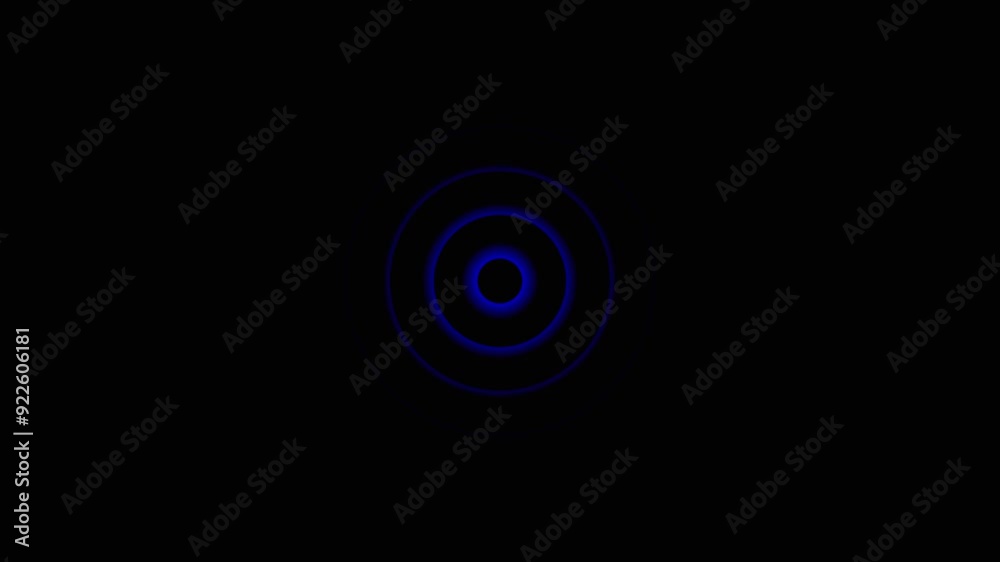 Radio wave looping screen background animation . Radio wave looping screen background animation .