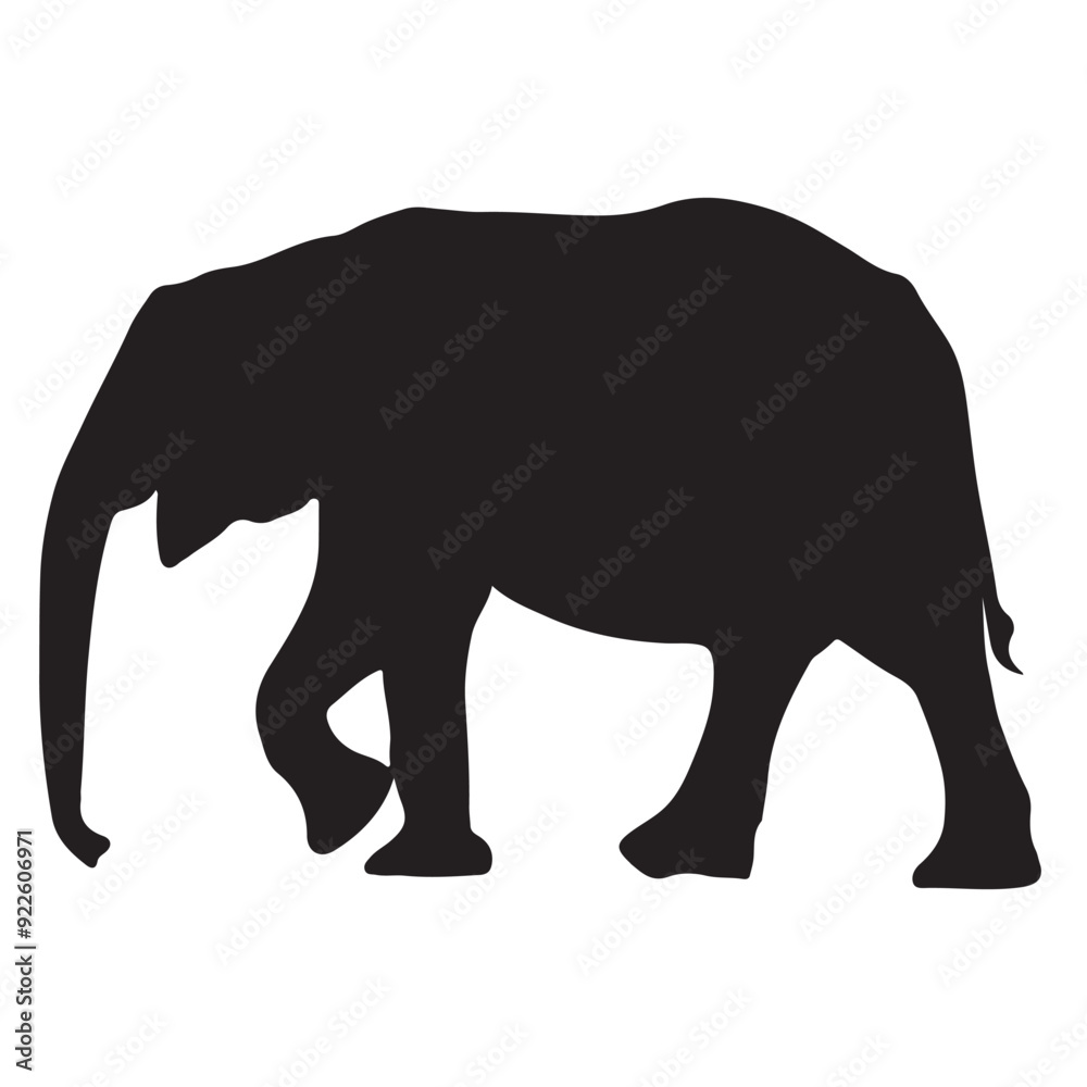 Elephant Silhouette Vector Elephant Silhouette Vector