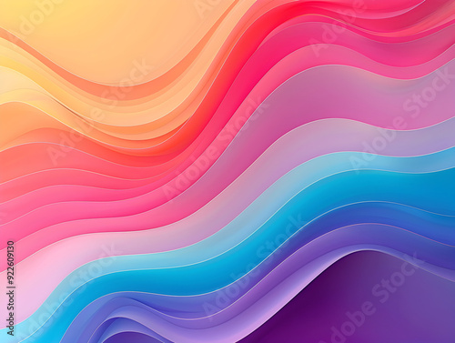 Elegant Abstract Gradient with Soft Flowing Curves and Vibrant Pastel Color Palette" 