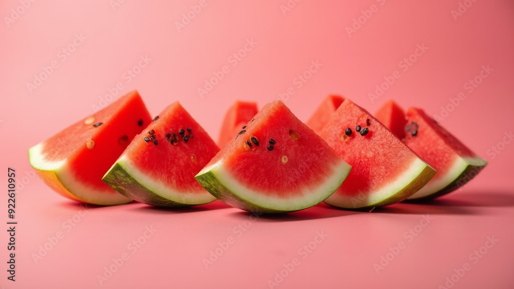 slice of watermelon on a plate slice of watermelon on a plate
